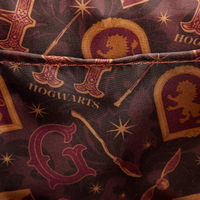 LOUNGEFLY - HARRY POTTER - GRYFFINDOR BANNER VELVET MINI BACKPACK - LOUNGFLY EXCLUSIVE LIMITED EDITION
