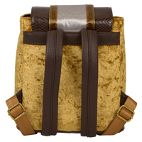 LOUNGEFLY - HARRY POTTER - HUFFLEPUFF BANNER VELVET MINI BACKPACK - LOUNGFLY EXCLUSIVE LIMITED EDITION
