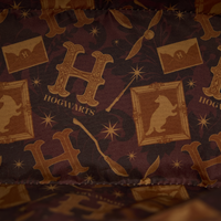 LOUNGEFLY - HARRY POTTER - HUFFLEPUFF BANNER VELVET MINI BACKPACK - LOUNGFLY EXCLUSIVE LIMITED EDITION