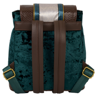 LOUNGEFLY - HARRY POTTER - SLYTHERIN BANNER VELVET MINI BACKPACK - LOUNGFLY EXCLUSIVE LIMITED EDITION