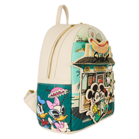 LOUNGEFLY - DISNEY - Mickey & Friends Exclusive Snack Shack Mini Backpack - LOUNGFLY EXCLUSIVE LIMITED EDITION