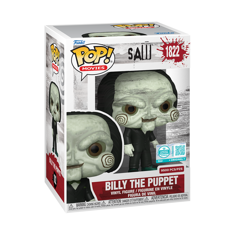 SAW - BILLY THE PUPPET POP! VINYL - 9500PCS LIMITED EDITION