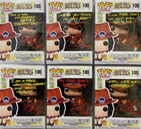 ONE PIECE - Portgas D Ace Pop! Vinyl Figure - SIGNED JSA CERTIFIED