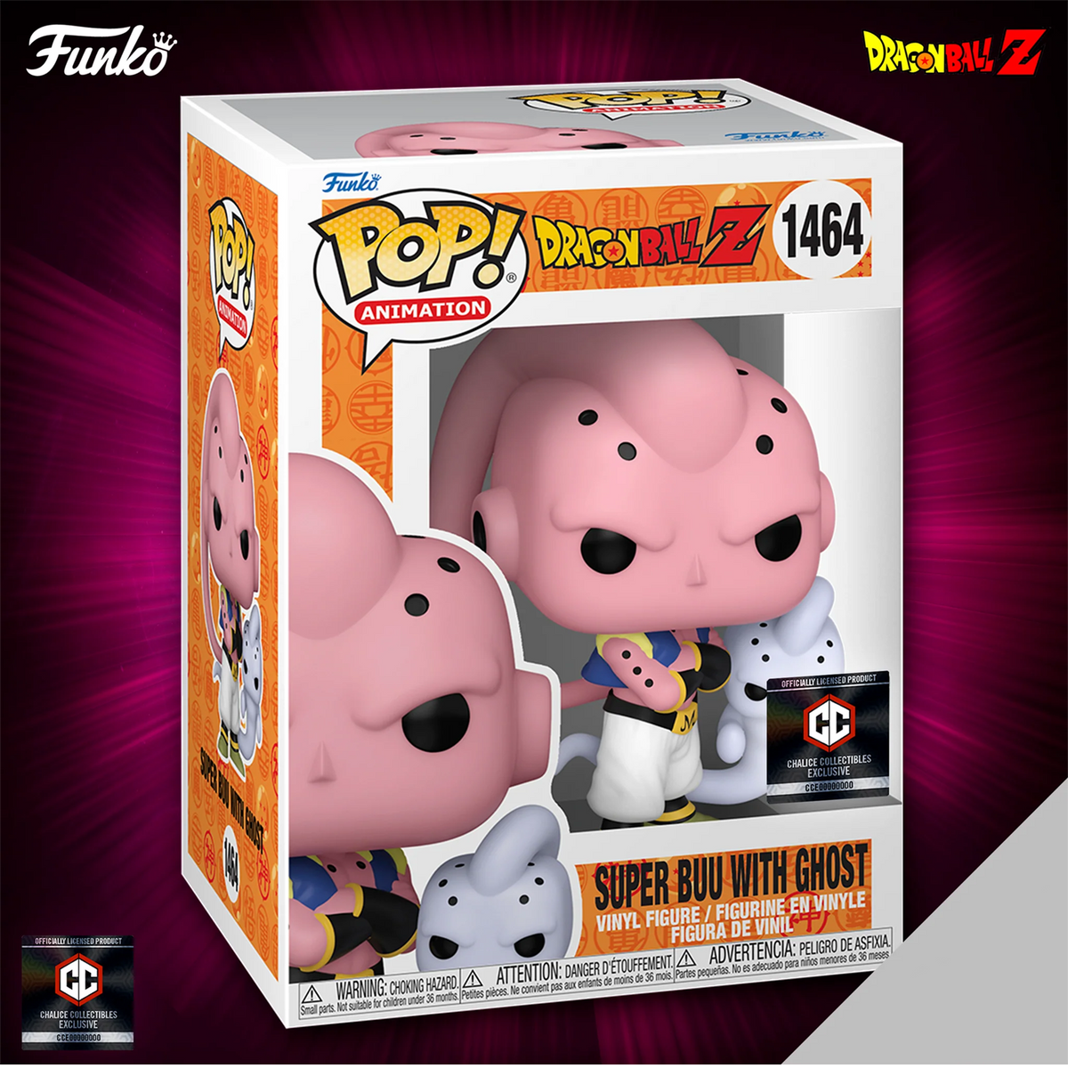 PRE ORDER DRAGON BALL Z Super Buu with Ghost Pop Vinyl CHALICE E Rogue Online Pty Ltd
