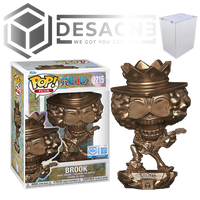PRE-ORDER - ONE PIECE - BROOK (BRONZE) POP! VINYL - OFFICIAL FUNKO EXCLUSIVE - US IMPORTED EDITION + DESACNE HARD STACK