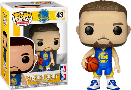 NBA Basketball - Stephen Curry Golden State Warriors Blue Jersey Pop! Vinyl Figure (RS) - Rogue Online Pty Ltd