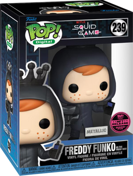 SQUID GAME: Freddy as The Front Man Metallic Pop! Vinyl - NFT EXCLUSIVE