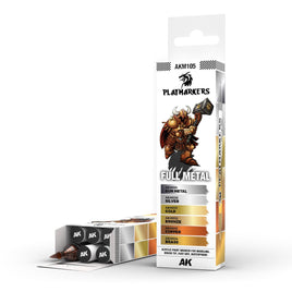AK Interactive - Playmarkers - Sets - Full Metal - 6 COLOURS