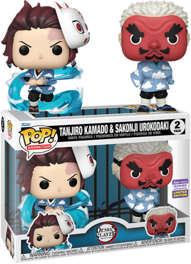 2023 SDCC – Tanjiro Kamado &amp; Sakonji Urokodaki 2er-Pack Pop! Vinylfigur