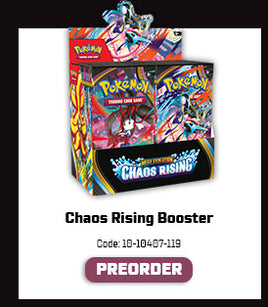 PRE-ORDER - POKÉMON TCG: MEGA EVOLUTION - CHAOS RISING BOOSTER BOX