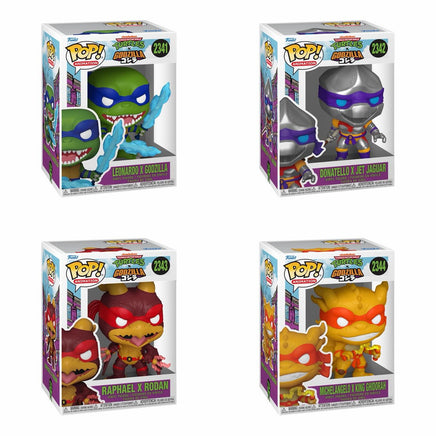 PRE-ORDER - GODZILLA x TMNT - POP! VINYL - BUNDLE (SET OF 4) - Rogue Online Pty Ltd