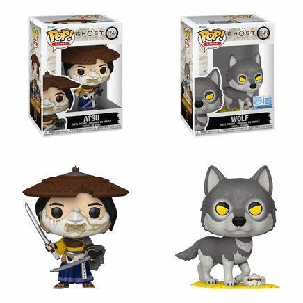 PRE-ORDER - GHOST OF YOTEI - ATSU & WOLF POP! VINYL - BUNDLE (SET OF 2) - Rogue Online Pty Ltd