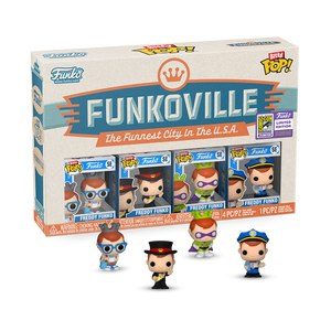2023 SDCC - FREDDY Bitty Pop! Funkoville 4-Pack