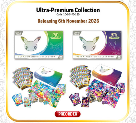 PRE-ORDER - POKÉMON TCG: 30th Celebration Ultra-Premium Collection Day / Night - RANDOM BOX - Rogue Online Pty Ltd