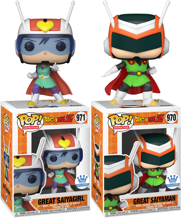Dragon Ball Z - Great Saiyagirl & Great Saiyaman Pop! Vinyl Figure - Funko Exclusive