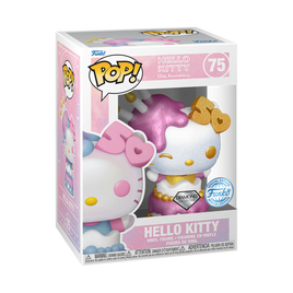 Hello Kitty 50e anniversaire - Figurine Pop! en vinyle exclusive Hello Kitty Cake Diamond