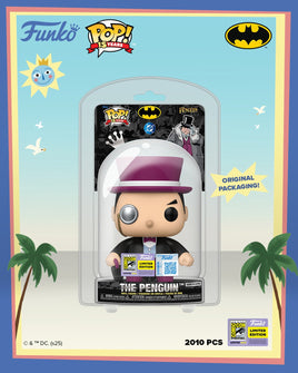 DC UNIVERSE - THE PENGUIN POP! VINYL - 2025 SDCC - 2010 PCS LIMITED EDITION CLAMBSHELL - IMPORT