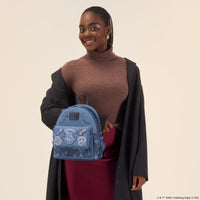 PRE-ORDER - LOUNGEFLY - HARRY POTTER - HOGWARTS DENIM MINI BACKPACK BAG