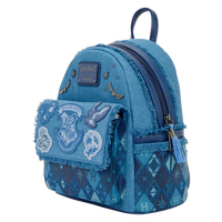 PRE-ORDER - LOUNGEFLY - HARRY POTTER - HOGWARTS DENIM MINI BACKPACK BAG