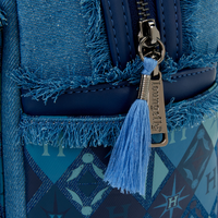 PRE-ORDER - LOUNGEFLY - HARRY POTTER - HOGWARTS DENIM MINI BACKPACK BAG