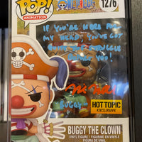 ONE PIECE: HOT TOPIC EXCLUSIVE BUGGY SIGNED - PSA CERTIFIED
