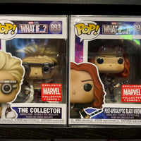 MARVEL: What If? The Collector & Black Widow Pop! Vinyl - Collector Corps Edition Bundle