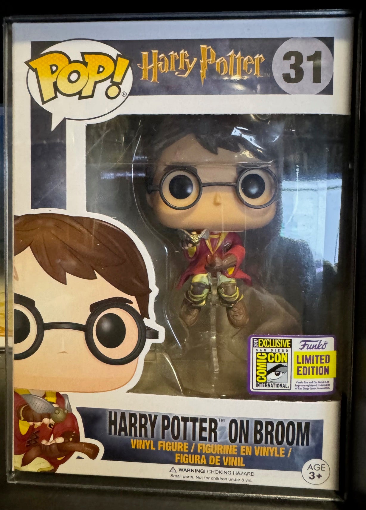 HARRY POTTER: Harry Potter On Broom #31 Pop! Vinyl Figure SDCC