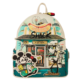 LOUNGEFLY - DISNEY - Mickey & Friends Exclusive Snack Shack Mini Backpack - LOUNGFLY EXCLUSIVE LIMITED EDITION