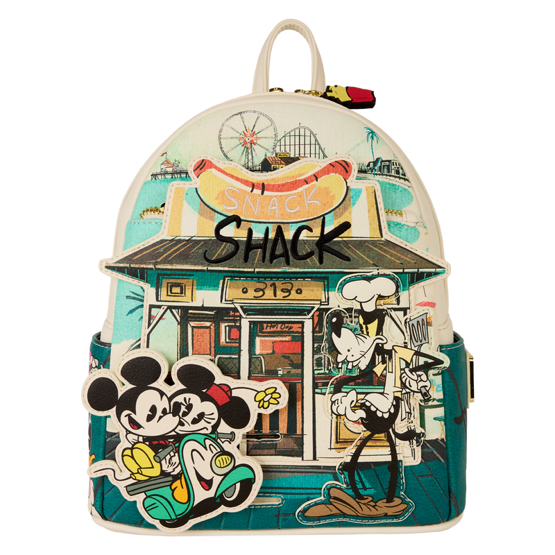 LOUNGEFLY DISNEY Mickey Friends Exclusive Snack Shack Mini Backpack  LOUNGFLY EXCLUSIVE LIMITED EDITION