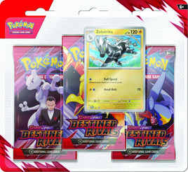 PRE-ORDER - Pokemon TCG Scarlet & Violet Destined Rivals Three booster blister - (ASSORTED)