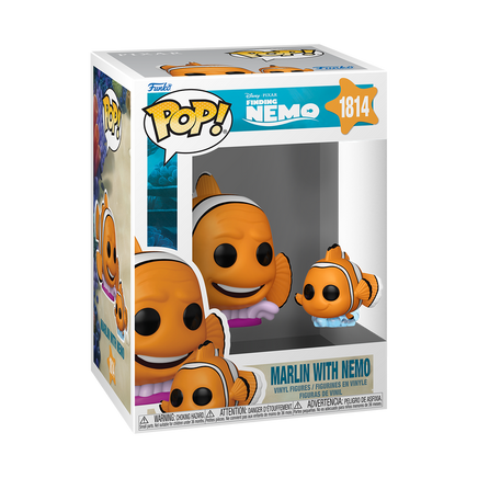 PRE-ORDER - FINDING NEMO - BRUCE CRUSH WITH SQUIRT MARLIN WITH NEMO DARLA DORY POP! VINYL FIGURE - BUNDLE (SET OF 5) - Rogue Online Pty Ltd