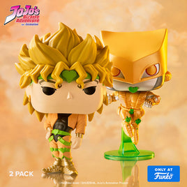 PRE-ORDER - JOJO'S BIZARRE ADVENTURE - DIO & THE WORLD POP! VINYL FIGURE 2-PACK - OFFICIAL FUNKO EXCLUSIVE EDITION