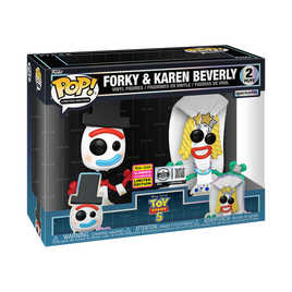 PRE-ORDER - 2026 SDCC EXCLUSIVE: TOY STORY 5 - FORKY & KAREN BEVERLY 2-PACK POP! VINYL - SAN DIEGO 3500PCS LIMITED EDITION