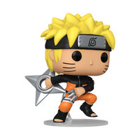 NARUTO SHIPPUDEN : Naruto Uzumaki with Kunai & Shuriken Pop! Vinyl Figure - 1 IN 6 CHASE CHANCE