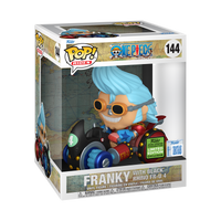 PRE-ORDER - ECCC 2026 - ONE PIECE - FRANKY WITH BLACK RHINO POP! VINYL - RIDES DELUXE EXCLUSIVE
