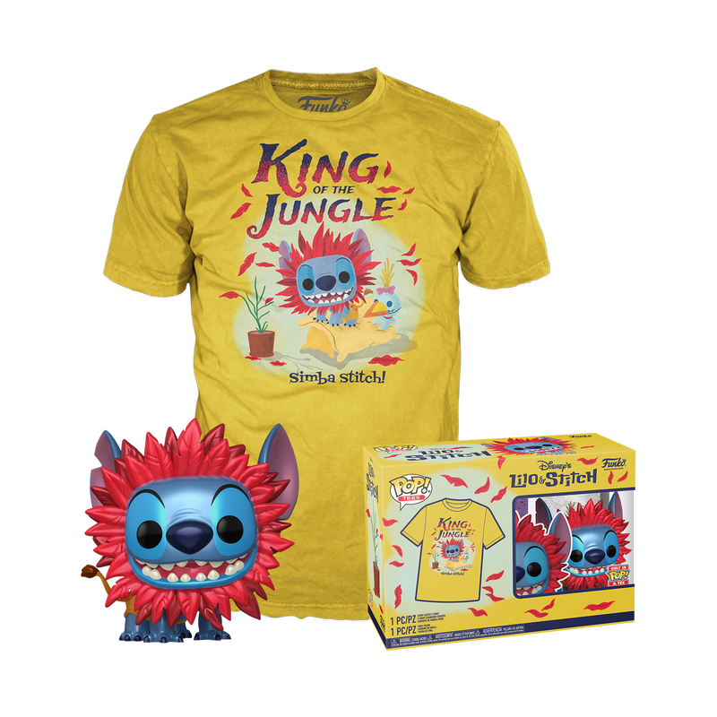 PRE ORDER DISNEY Pop Tee Stitch as Simba Metallic IMPORT