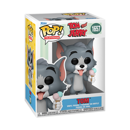 PRÉCOMMANDE - TOM ET JERRY - Figurine en vinyle Pop! Tom avec de la glace