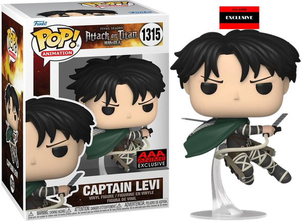 2023 NEW Attack on Titan: Captain Levi Funko Pop! AAA EXCL