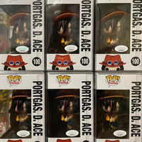 ONE PIECE - Portgas D Ace Pop! Vinyl Figure - SIGNED JSA CERTIFIED