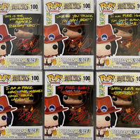 ONE PIECE - Portgas D Ace Pop! Vinyl Figure - SIGNED JSA CERTIFIED
