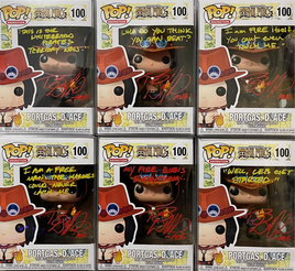 ONE PIECE - Portgas D Ace Pop! Vinyl Figure - SIGNED JSA CERTIFIED