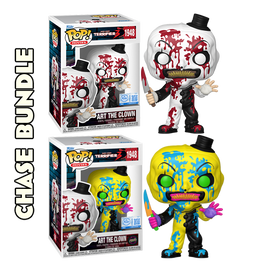 PRE-ORDER - TERRIFIER - ART THE CLOWN WITH KNIFE (BLOODY) POP! VINYL EXCLUSIVE - CHASE BUNDLE