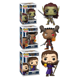 BALDUR'S GATE 3 - COMPANIONS POP! VINYL FIGURE - BUNDLE (SET OF 3) - 1 IN 6 CHASE CHANCE