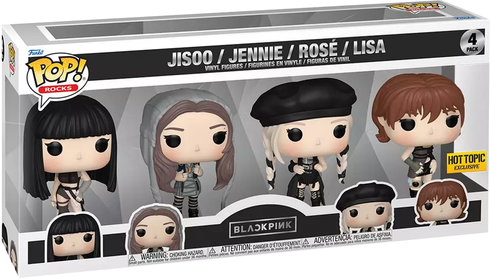 Funko Pop Blackpink Jennie Lisa Jisoo Rose 4 Pack Hot Topic Exclusive IN  HAND
