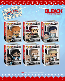 PRE-ORDER - BLEACH: THOUSAND YEAR BLOOD WAR - ICHIGO, RENJI, URYU, YHWACH, YAMAMOTO & SHUNSUI POP! VINYL - EXCLUSIVE EDITION - BUNDLE (SET OF 6)
