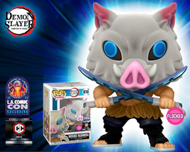 DEMON SLAYER : Inosuke (Flocked) Pop! Vinyle - EXCLUSIVITÉ LACC 2023 CHALICE