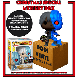 MY HERO ACADEMIA - SHOTO TODOROKI (CHASE GLOW) POP! VINYL - MYSTERY BOX (INCLUDES SHOTO TODOROKI - CHALICE EXCLUSIVE & 9 POP! VINYL) - PRE-RELEASE CHASE LIMITED EDITION