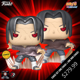 NARUTO SHIPPUDEN : Itachi Uchiha Pop! Vinyl - CHALICE EXCLUSIVE - PRE-RELEASE EDITION - CHASE BUNDLE