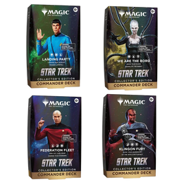PRE-ORDER - MAGIC THE GATHERING - STAR TREK - COLLECTOR COMMANDER DECK (SET OF 4)