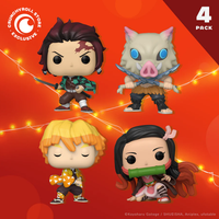 PRE-ORDER - DEMON SLAYER - Kimetsu No Yaiba Glow Pop! Vinyl 4-PACK - CRUNCHYROLL EXCLUSIVE